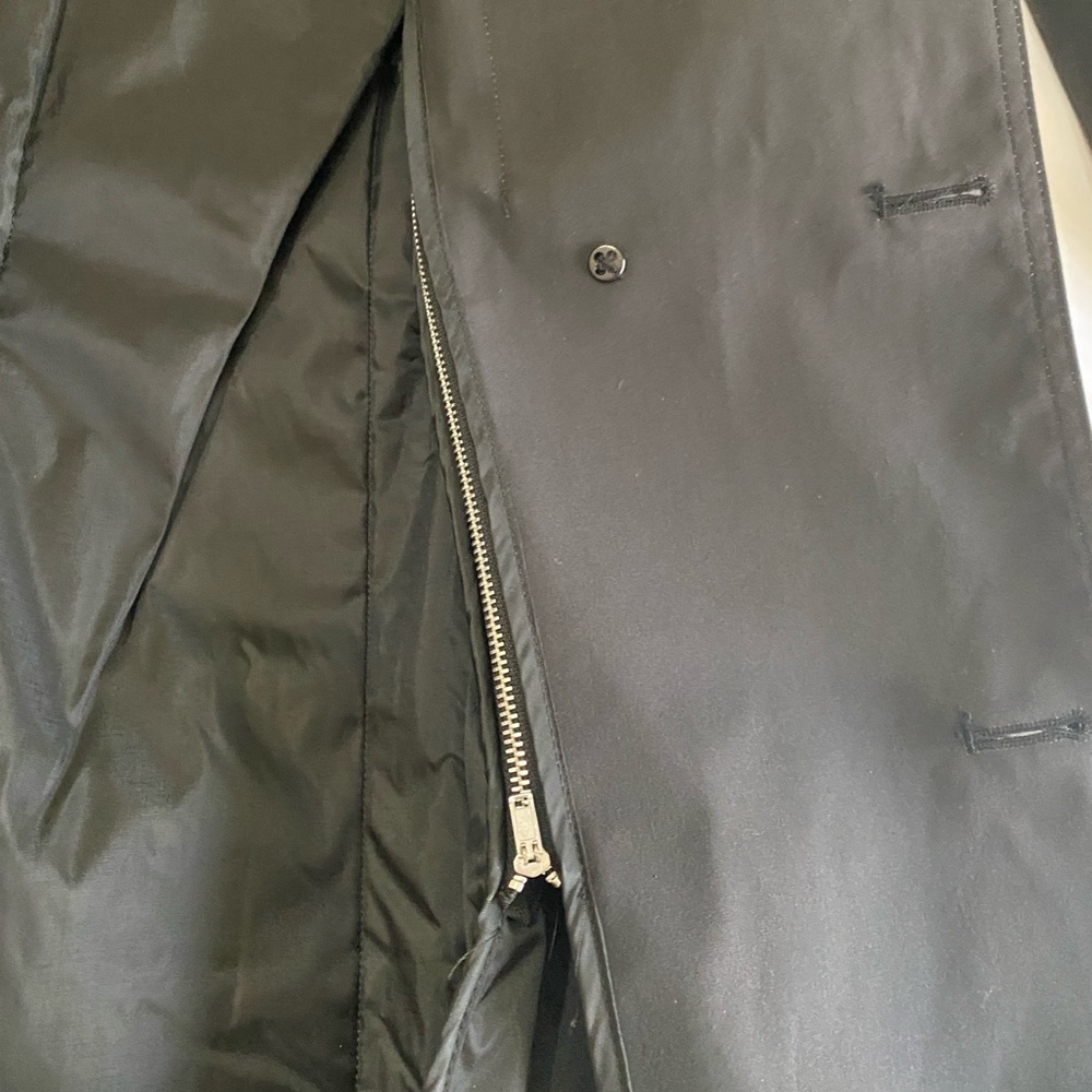 Defense Logistics Agency Garrison Black Double-Breasted All-Weather Trench Coat - Picture 9 of 11